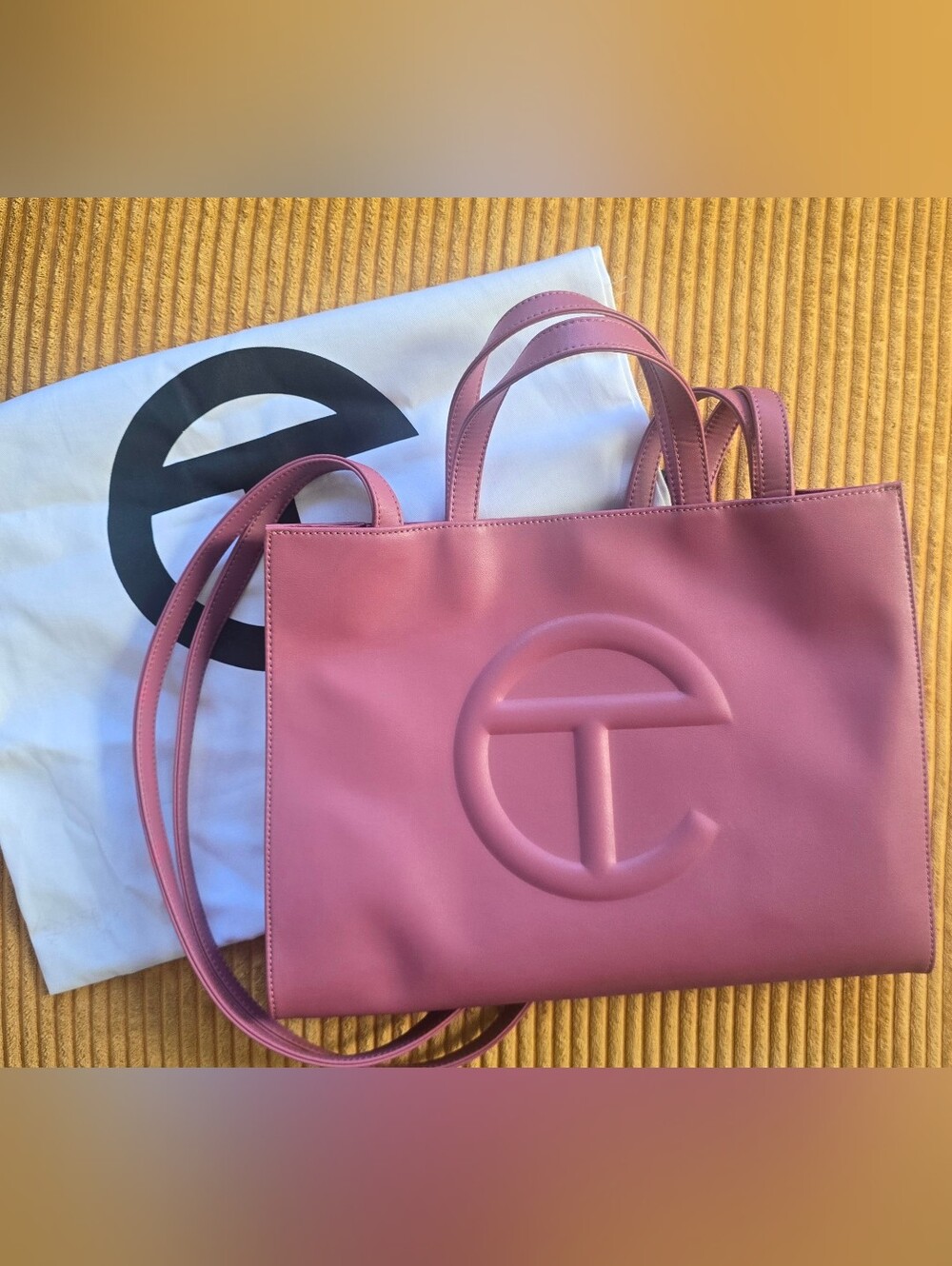 Telfar Medium Shopping Bag (Corned Beef Mauve)